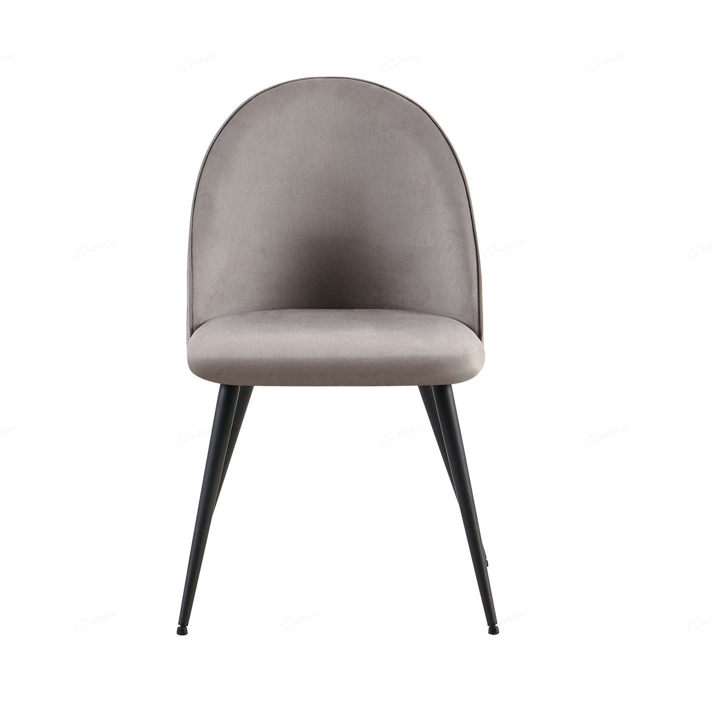 Zita Chair - Grey Velvet set of 2