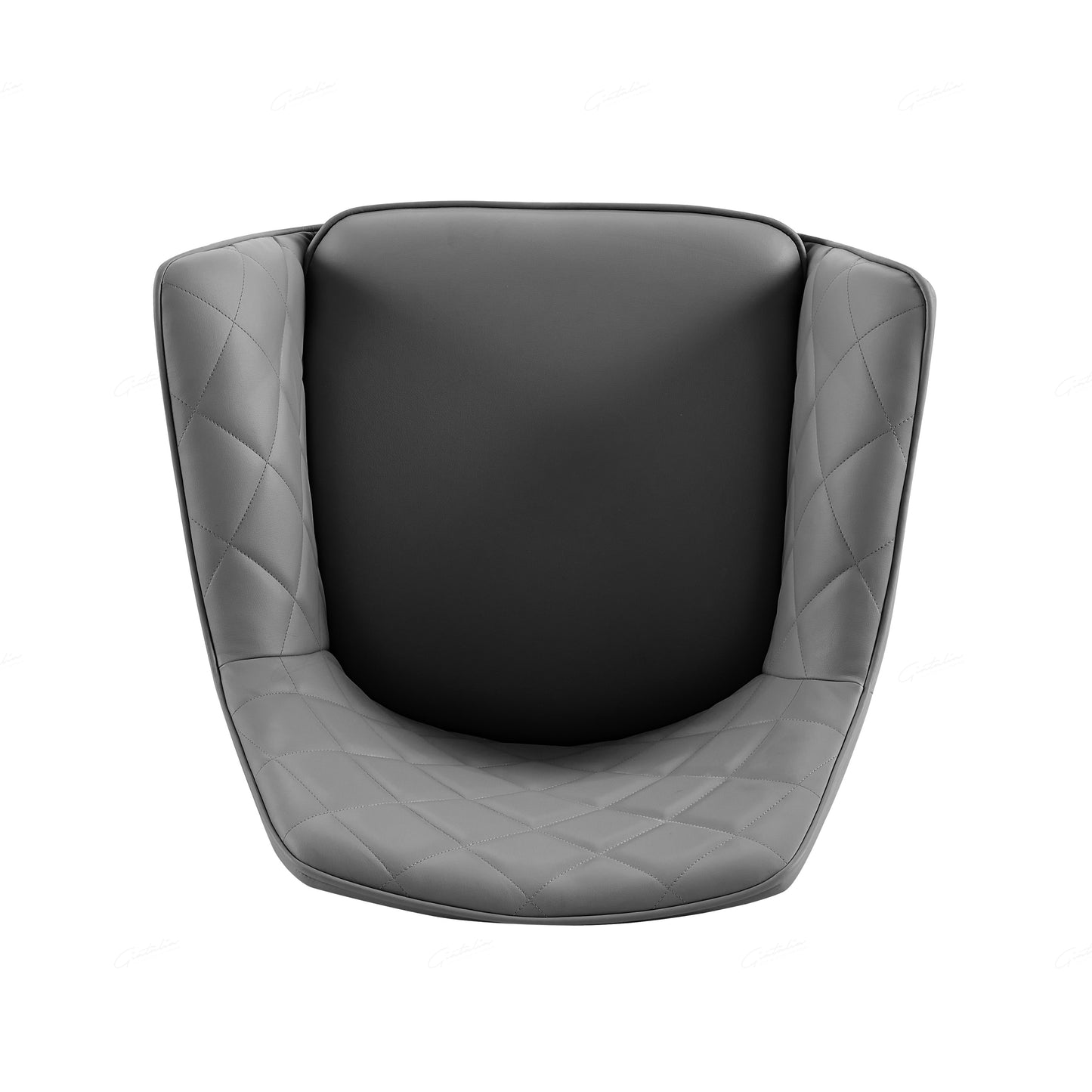 Azure Chair Grey -set of 2 - Faux Leather
