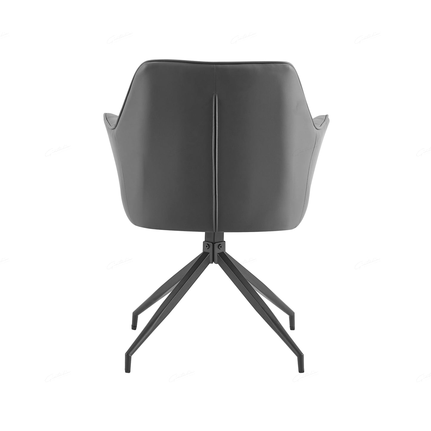 Azure Chair Grey -set of 2 - Faux Leather