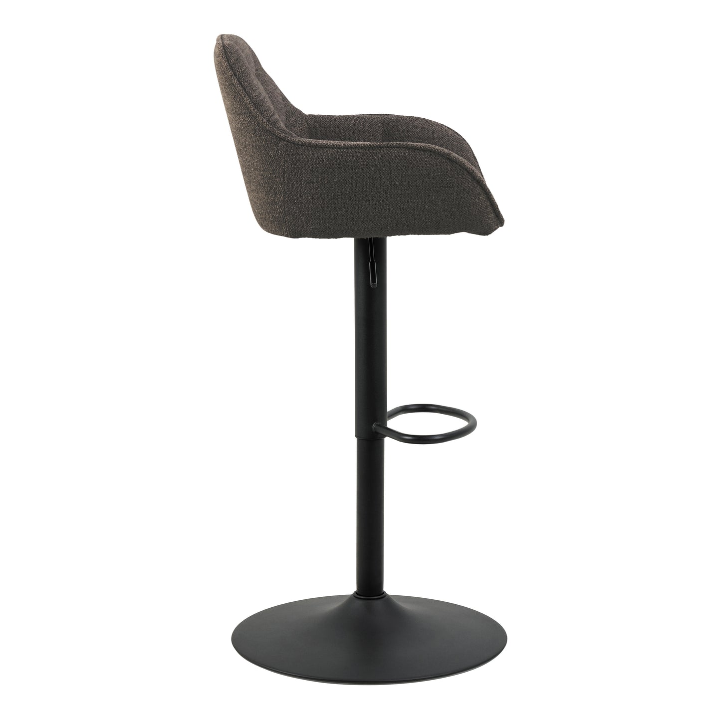 Brooke Swivel Bar Stool Boucle fabric with Height Adjustable Function in Taupe Set of 2