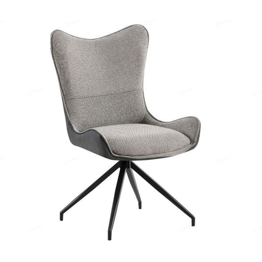 Cayman Chair - Grey Contrasting Fabric - Set of 2