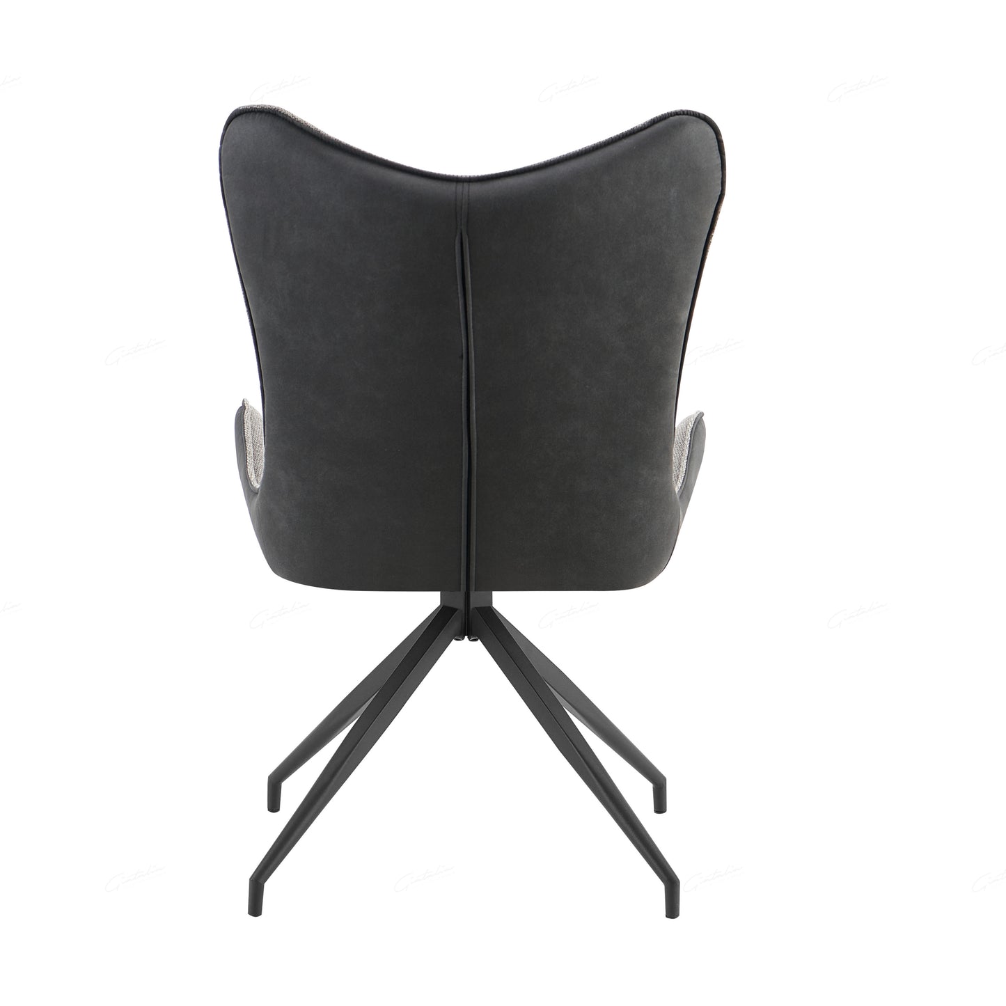Cayman Chair - Grey Contrasting Fabric - Set of 2