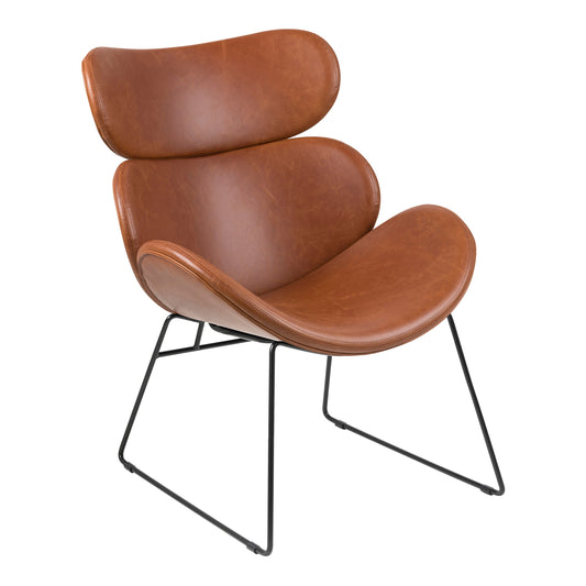 Cazar Lounge Chair in Brown - one chair