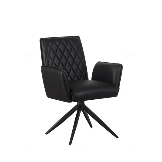 Black Dinning Chair Leather