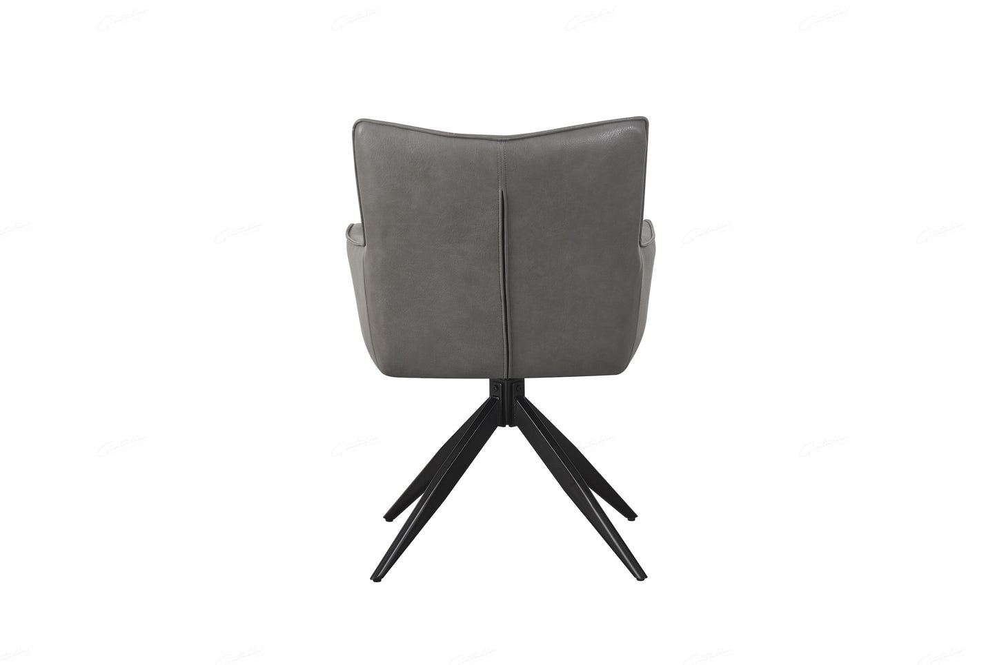 Franca Dinning, Lounge Chair - Storm Grey Faux Leather - set of 2
