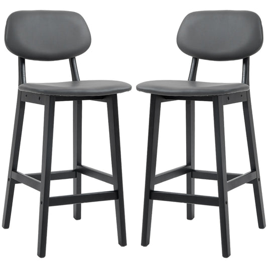 Grey Bar Stools/Dining Chair Set of 2