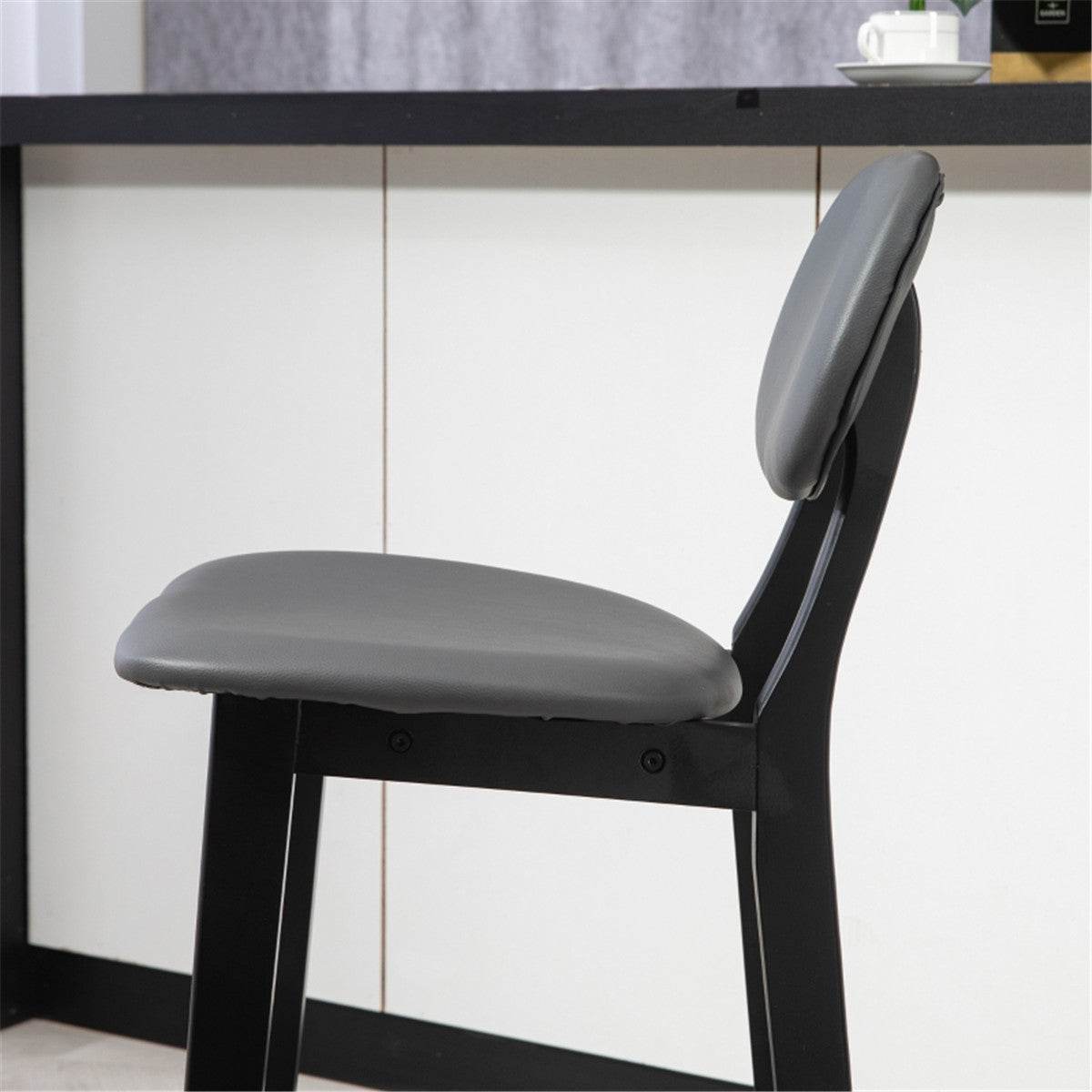 Grey Bar Stools/Dining Chair Set of 2