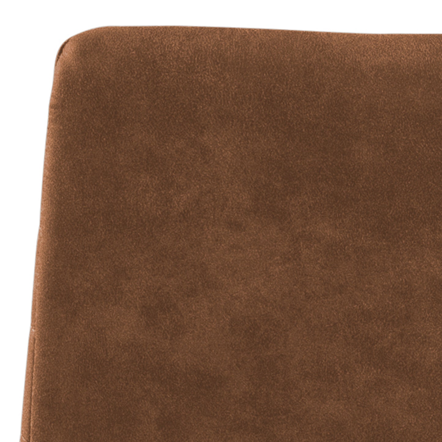 Kimmy Bar Stool with Brown Fabric in Set of 2
