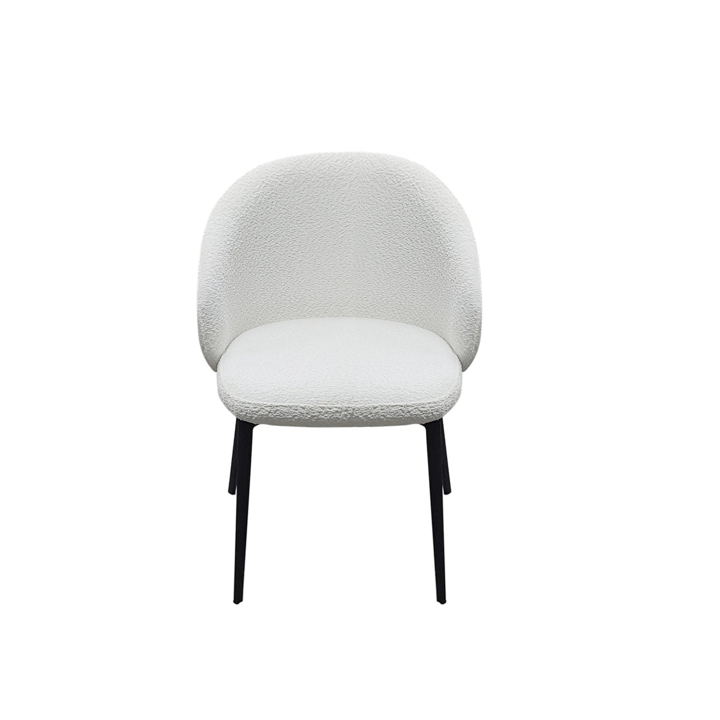 Lazio Boucle Chair - Ivory White Boucle set of 2