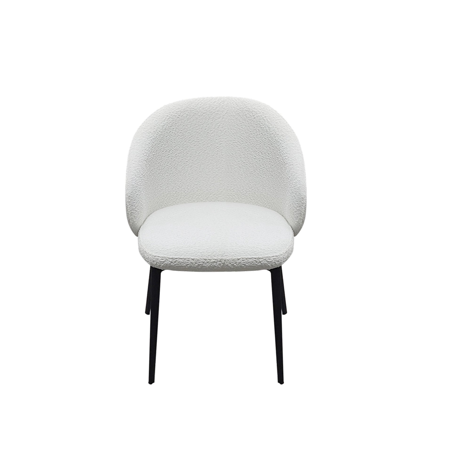Lazio Boucle Chair - Ivory White Boucle set of 2