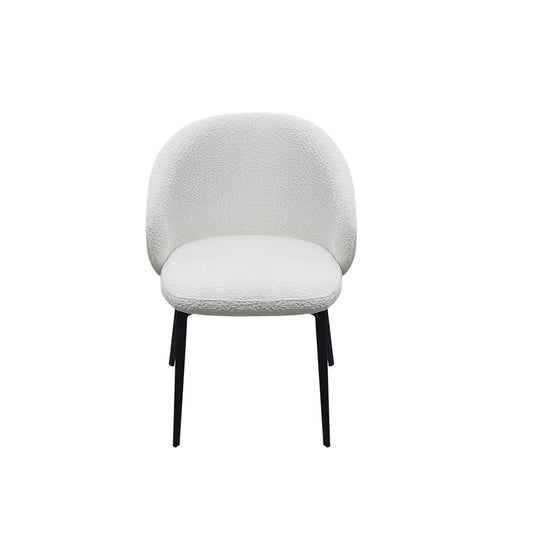 Lazio Boucle Chair - Ivory White Boucle set of 2