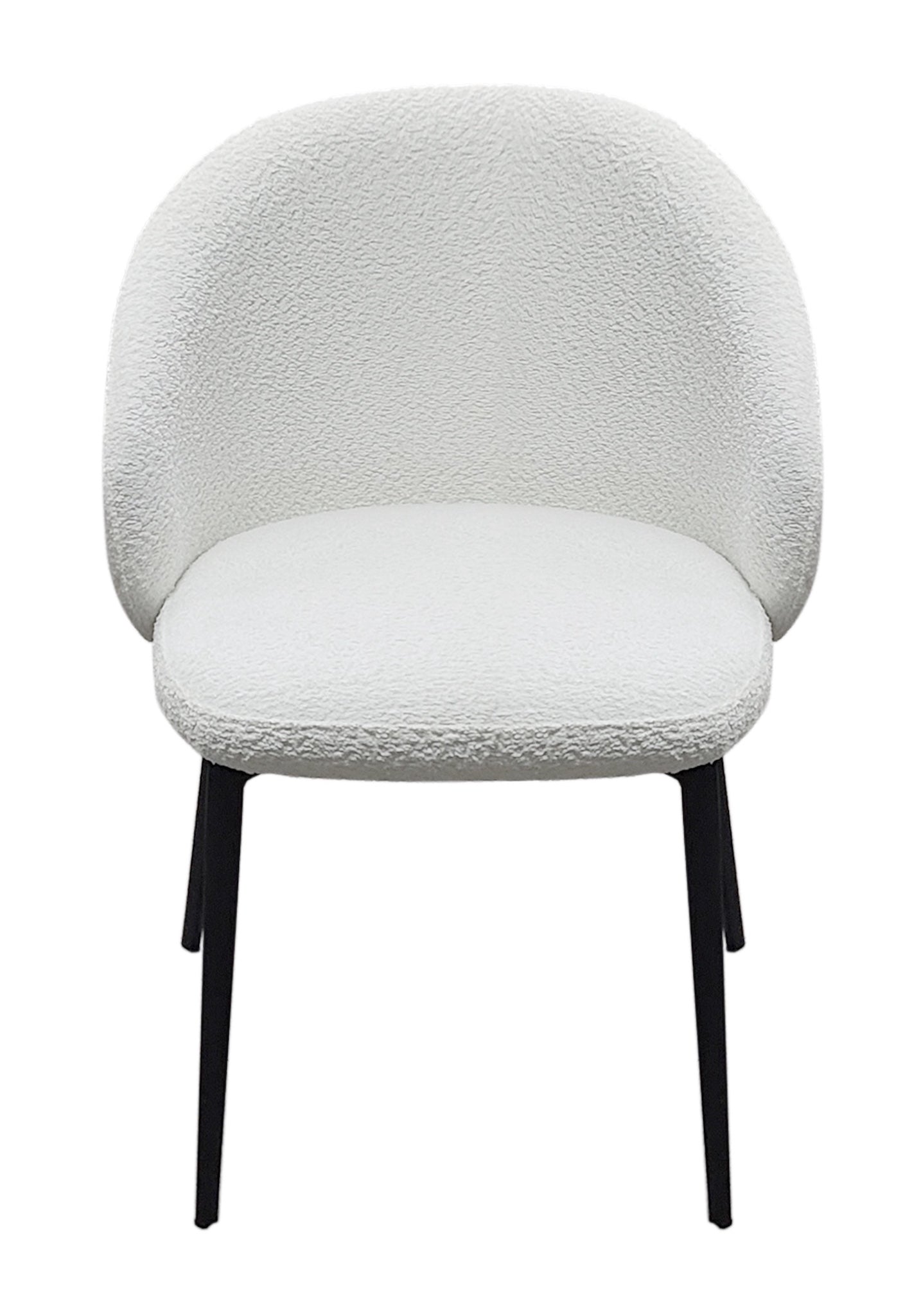 Lazio Boucle Chair - Ivory White Boucle set of 2