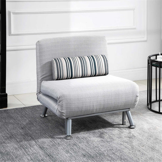 Light Grey Modern Sofa Chair /Single sofa bed