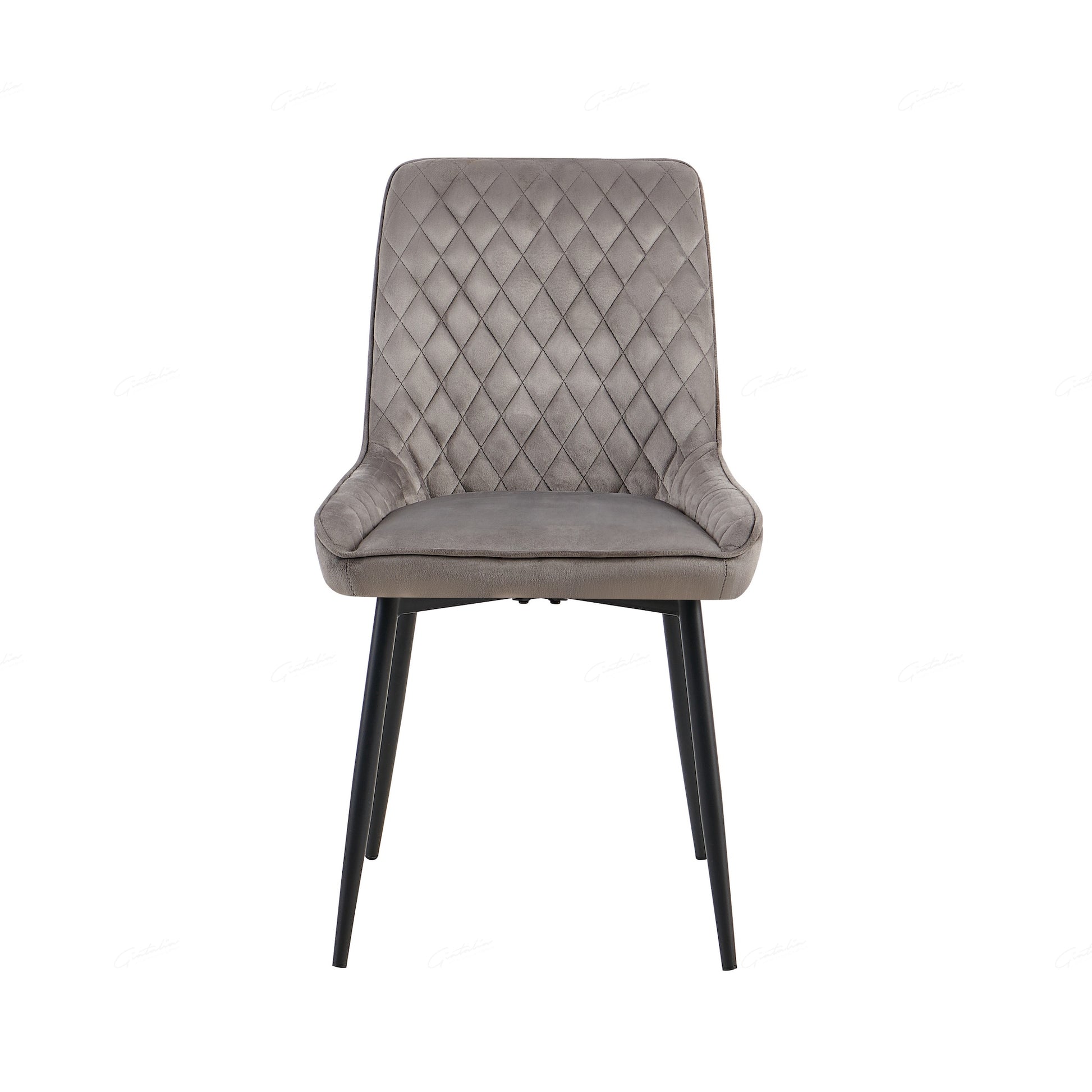 Grey Velvet Dinning Chair 
