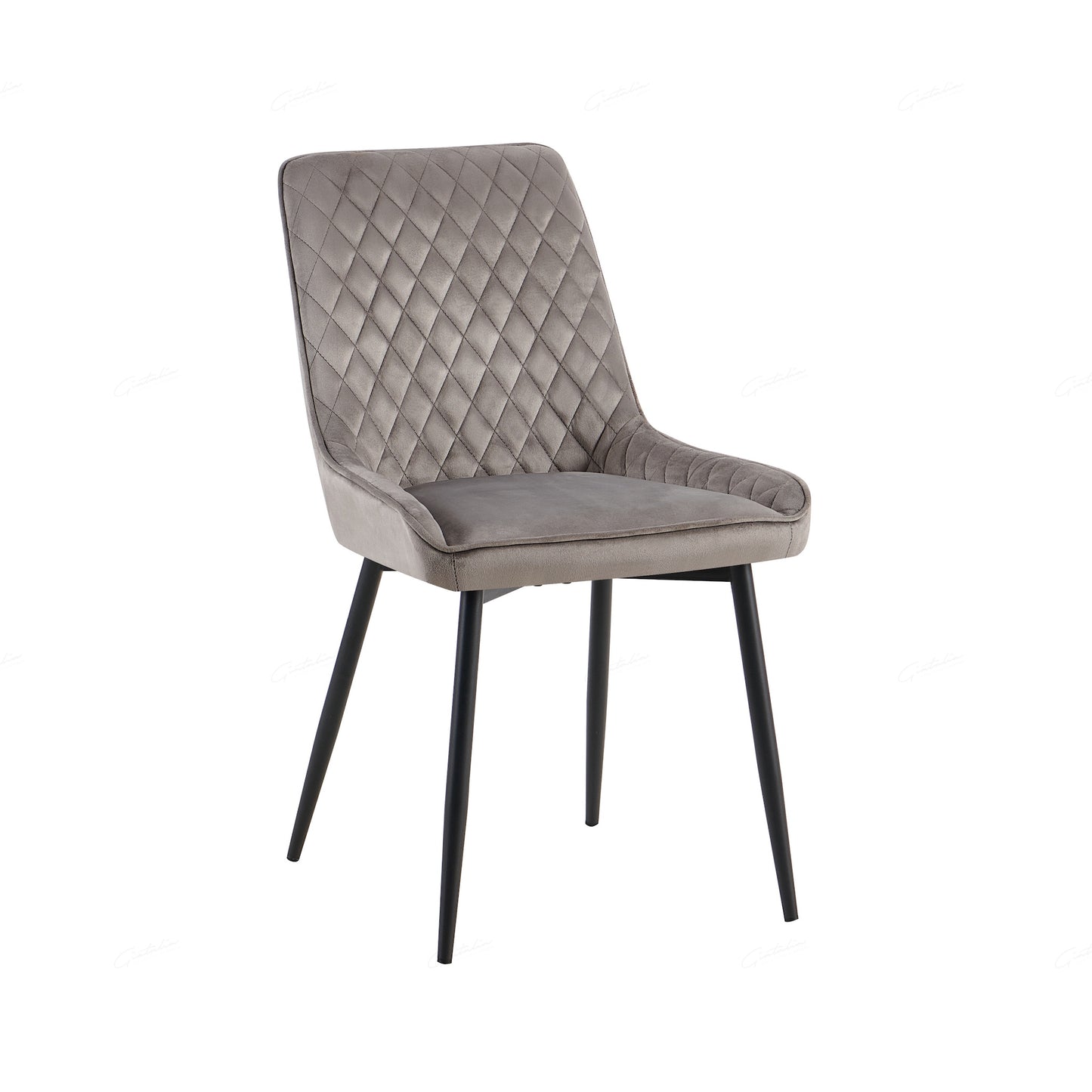 Nina Dinning Chair - Grey Velvet -Set of 2