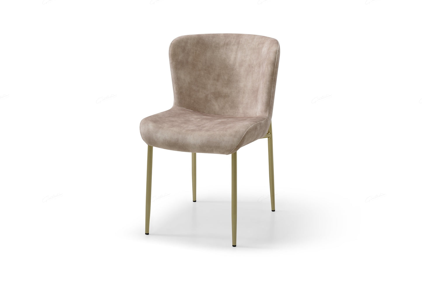 Pietra Dinning, Lounge Chair - Champagne Fabric - Set of 2