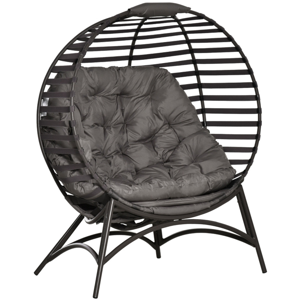 Round Modern Dome Folding Lounge Chairs / Garden Lounge Chair