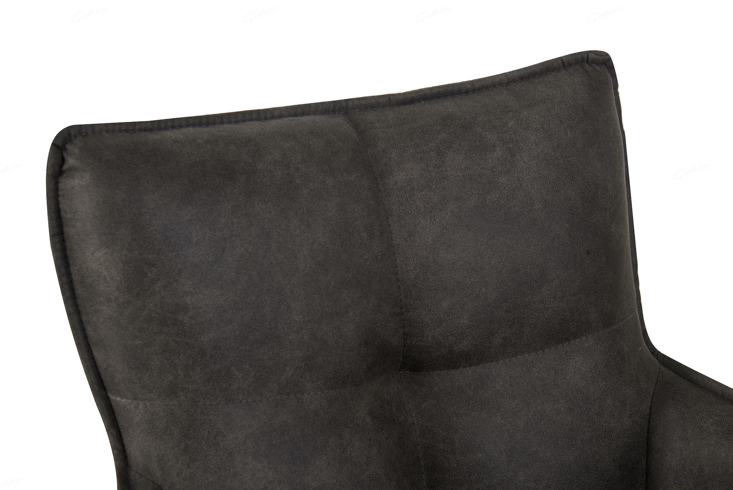 Vianni Dinning / Lounge Chair - Vintage Grey Suede - set of 2