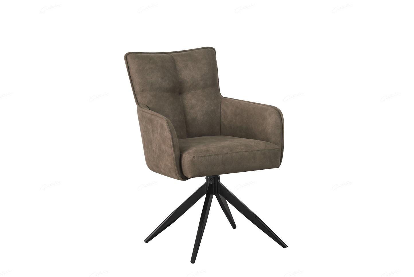 Vianni Dinning, Lounge Chair - Vintage Taupe Suede Set of 2