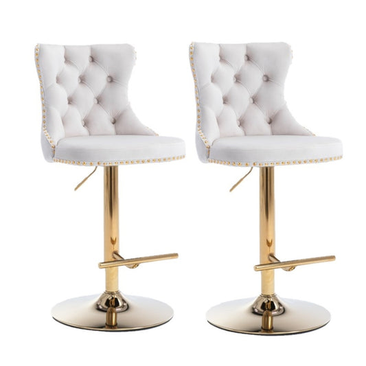 White Bar Stools/Dining Chair/Office Chair Set of 2