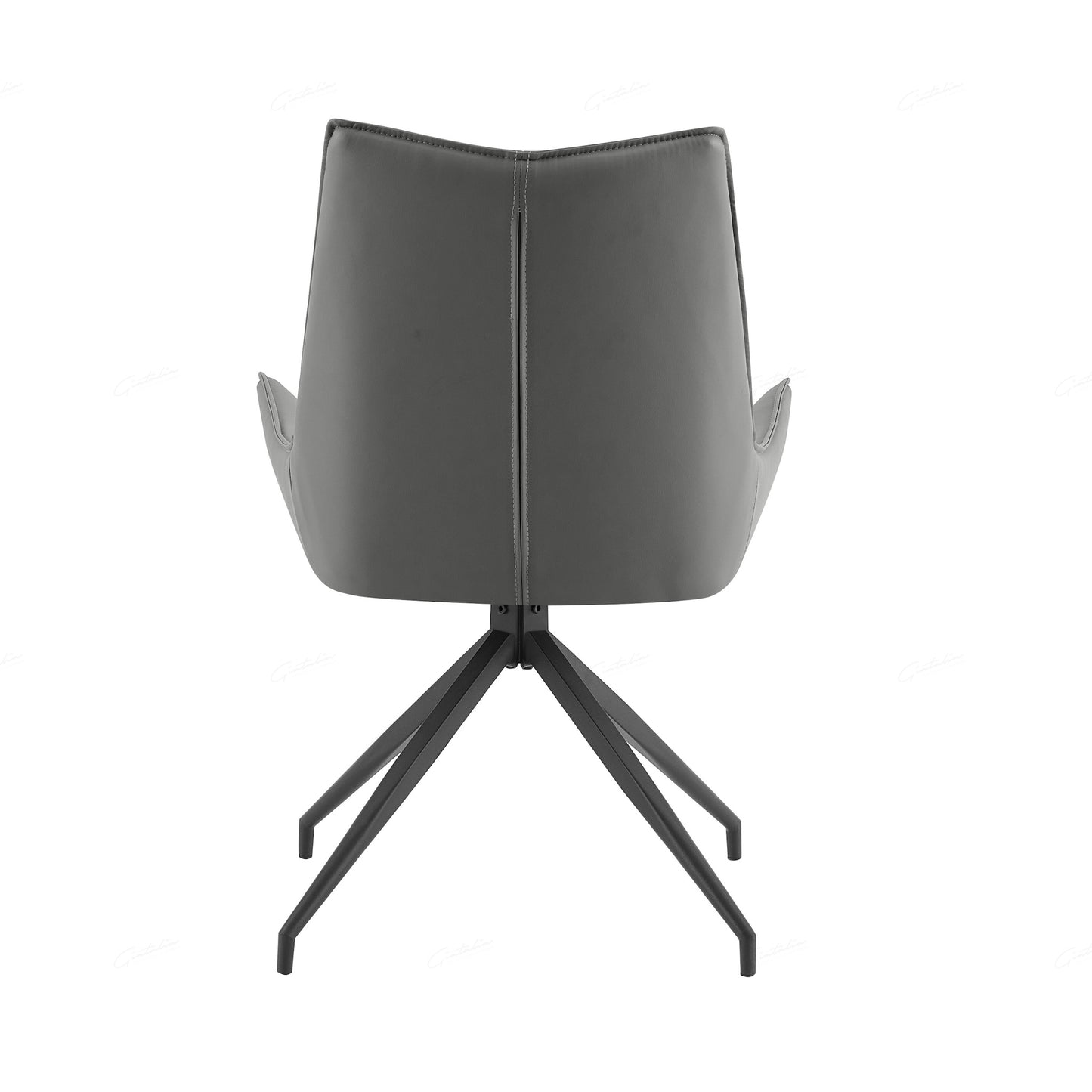 Zenith Chair - Grey PU - set of 2